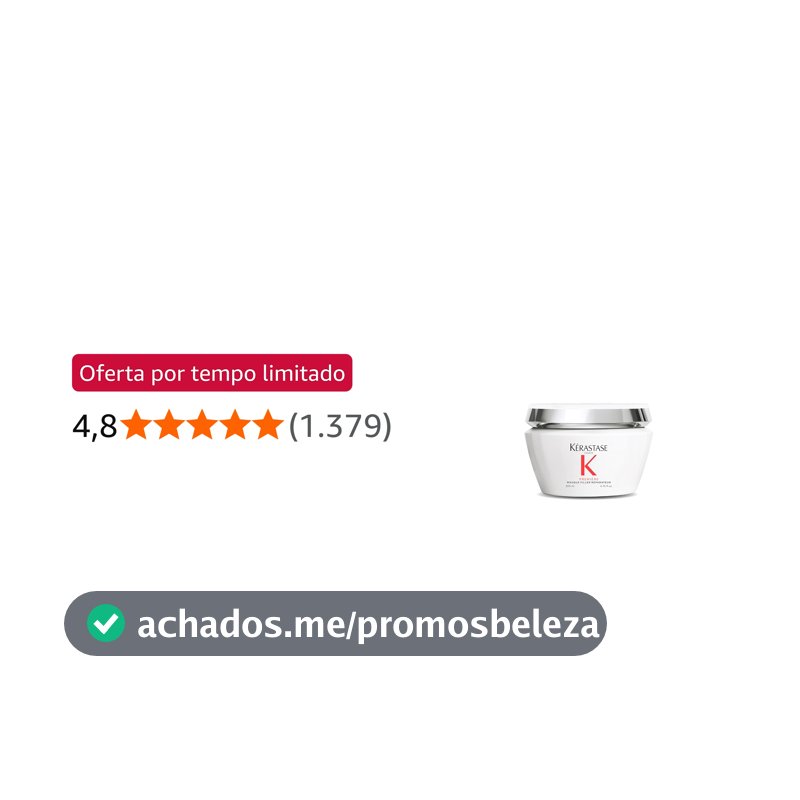 Kérastase Máscara Première Masque Filler Réparateur, Todos os tipos de cabelos danificados, Reparador de preenchimento, Hidrata e fortalece, Peptídeo e Glicina, 200ml