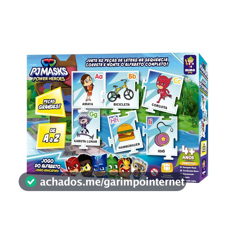 Jogo Educativo - Jogo do Alfabeto Pj Mask