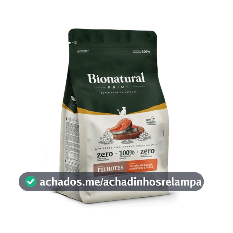 Bionatural Prime - Salmão Gatos Filhotes 7,5kg