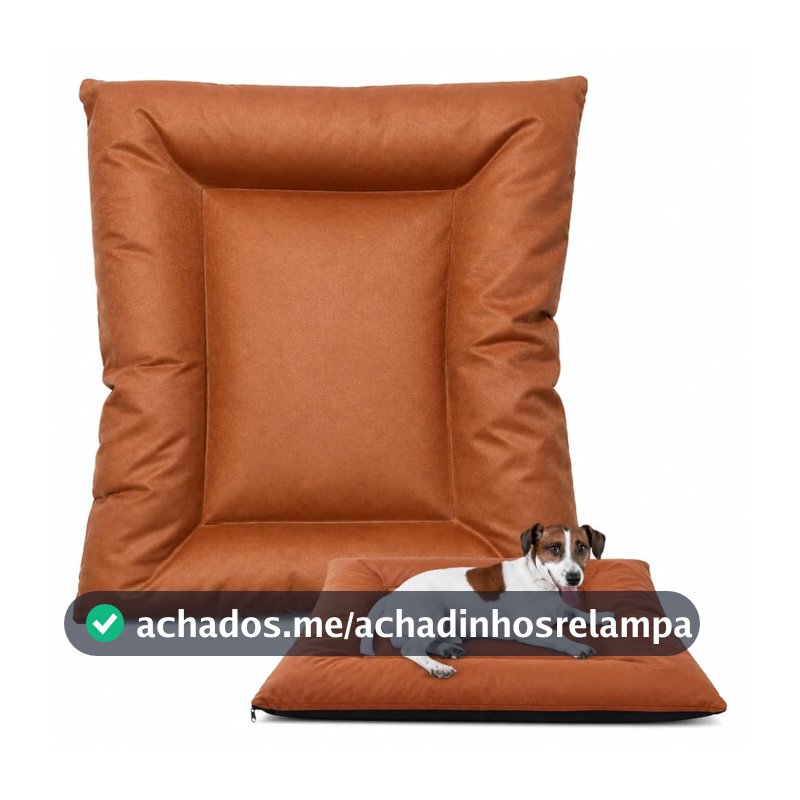 Colchonete Pet Sued Impermeável Lavável Cachorro Gato TERRACOTA MÉDIO