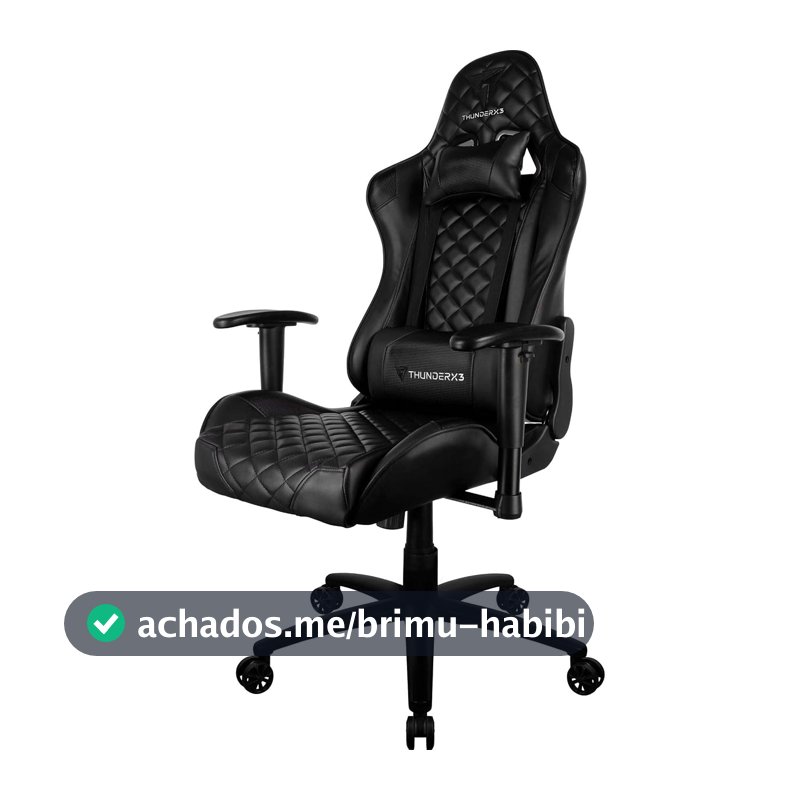 Cadeira Gamer Profissional TGC12 Preta ThunderX3.