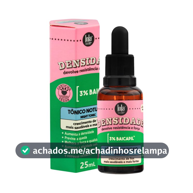 Densidade Tônico Noturno Capilar 25ml, Lola Cosmetics