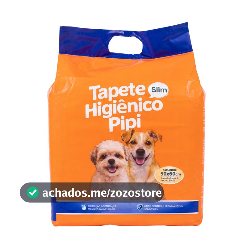 Tapete Higiênico para Cães 50 Unidades Premium Slim 50x60cm Antivazamento