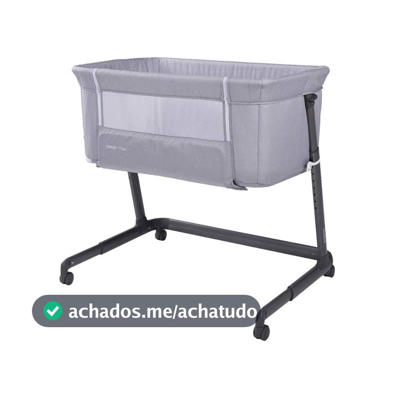 Cosco Kids, Berço Co-bed Pluggy, 0 a 9kg, Cinza Claro