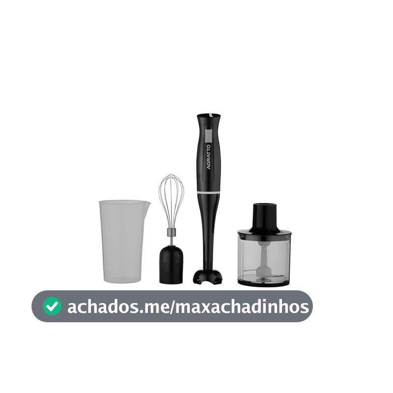 Mixer 3 em 1 Agratto AMIX02-02 Preto 700ml 220V