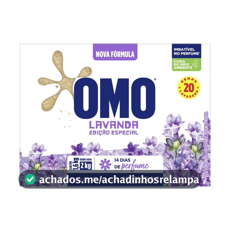 Omo Dt Po Lavanda Cart - 1600 g