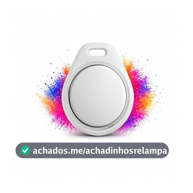 Tag Rastreador, Smart Tag com Chaveiro, GPS, Bluetooth, Compatível com iPhone, App Buscar, Alarme Sonoro, Localizador de carro, localizar Chaves, Crianças, Mochila, Malas, Carteira, Pets