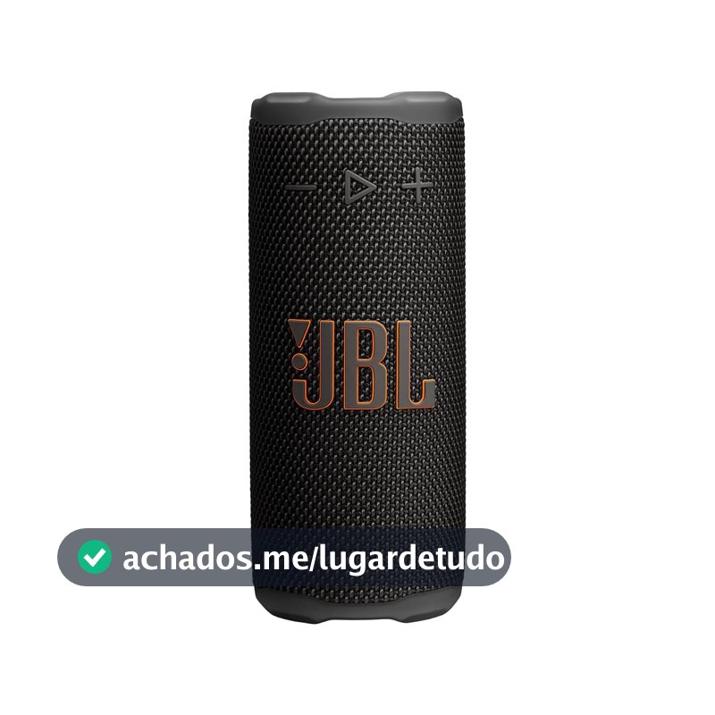 JBL Grip, Caixa de Som Bluetooth Portátil à Prova d'Água com Luz - Preto