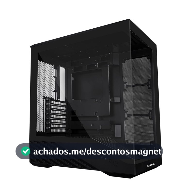 Gabinete Gamer Lian Li Vector V100 Preto Sem Fans V100X
