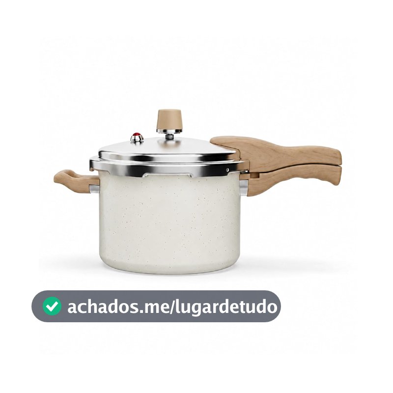 Panela De Pressão 4,4L Antiaderente Cerâmico Indução - Oikos
