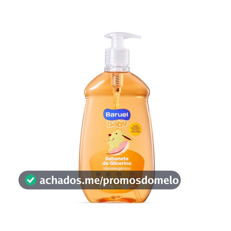 Sabonete Líquido Bebê Glicerina 400ml – Baruel Baby