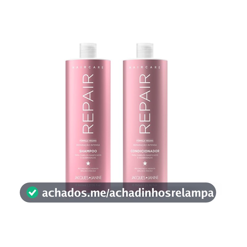 Kit de Shampoo e Condicionador Jacques Janine, 800ml