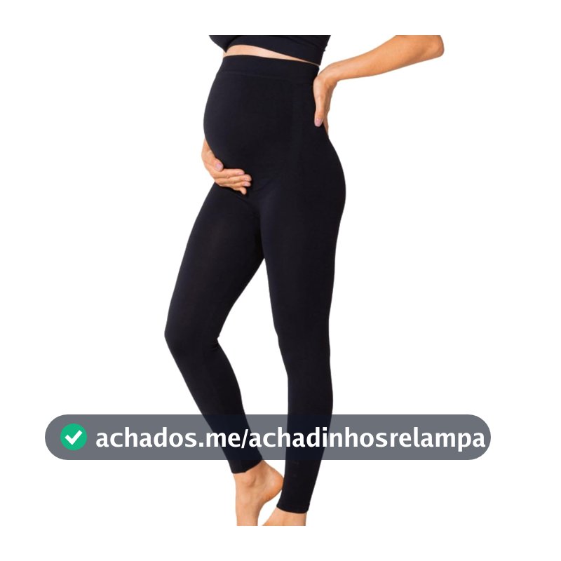 Calça Legging Gestante Trifil Sem Costura Cintura Alta Conforto Maternidade