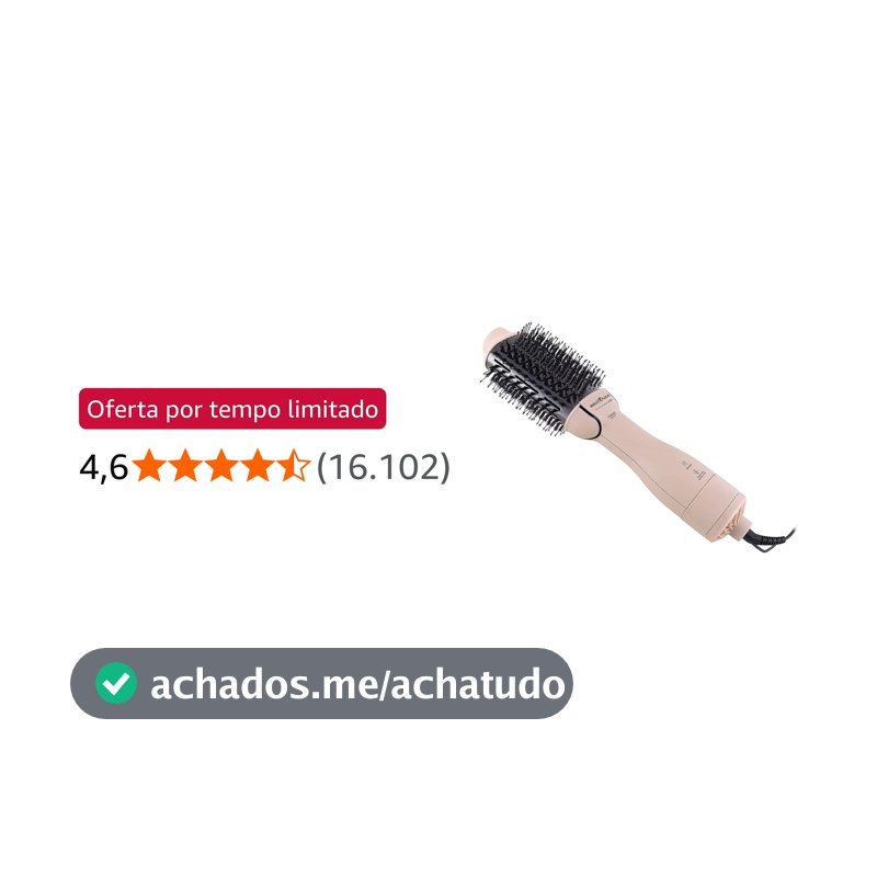 Britânia Escova Secadora Soft 4 em 1 1300W BEC07R Bivolt Plástico Rosa