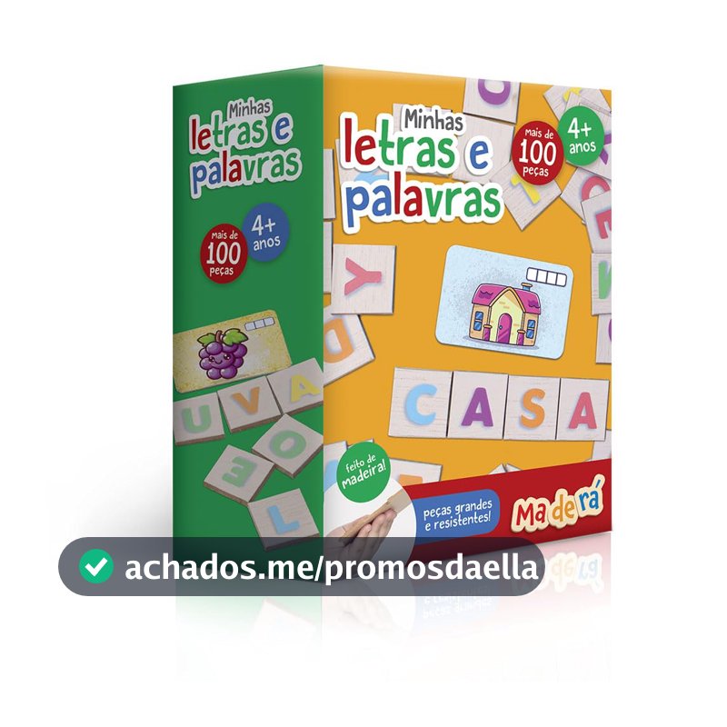 Toyster - Minhas letras e palavras - Jogo Educativo - Maderá - Maderá