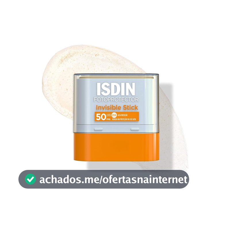 ISDIN Protetor Solar Facial em bastão Invisible Stick FPS 50-10G