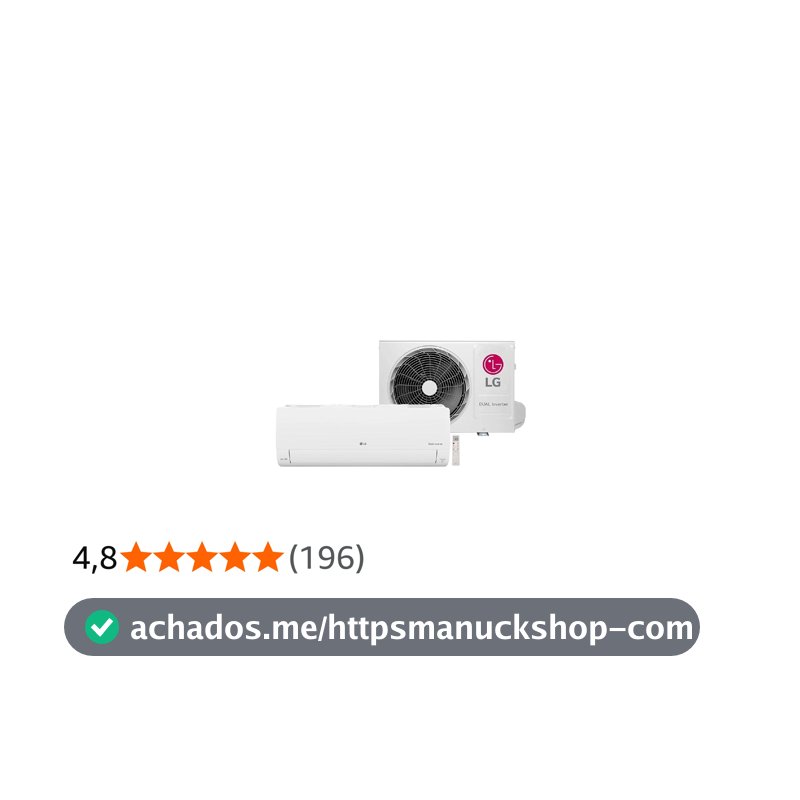 LG Ar Condicionado Split LG Dual Inverter AI Voice 9000 BTU/h Frio S3-Q09AA31F - 220 Volts