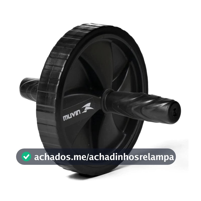 Roda Abdominal Muvin Basics – Roda Para Exercícios Abdominais - Equipamento Para Treinamento de Força no Abdômem - Treino Funcional – Exercícios – Academia - Crosstraning