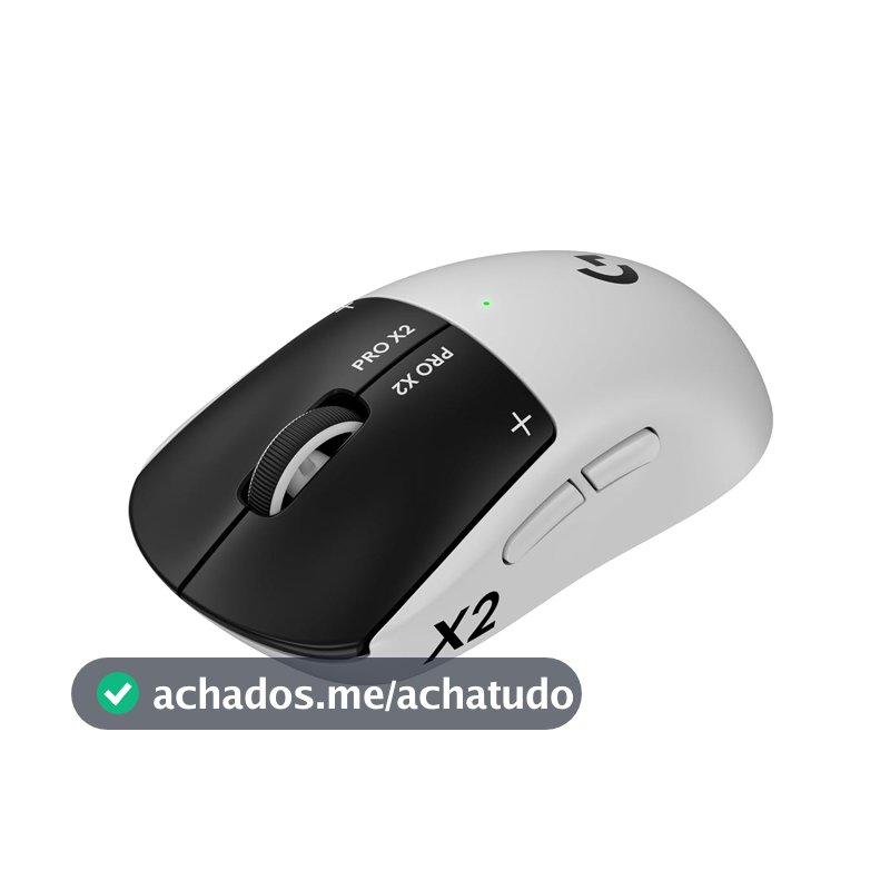 Mouse Gamer Sem Fio Logitech G PRO X2 SUPERSTRIKE LIGHTSPEED, Desempenho Ultra-rápido, Ultraleve (61 g), Cliques táteis personalizáveis, Carregamento USB-C - para PC/Mac/Notebook