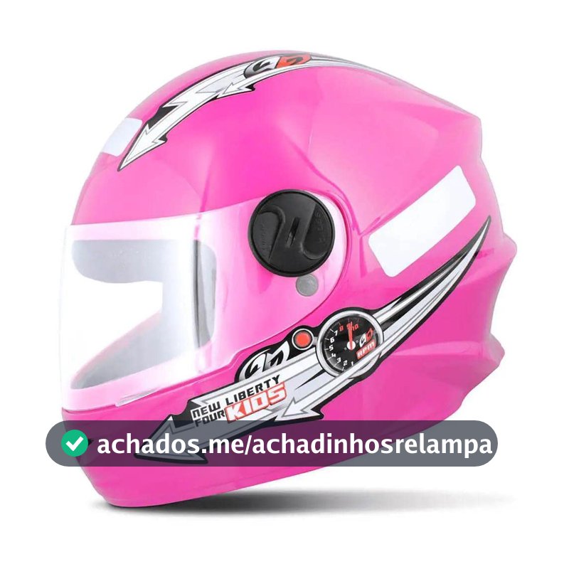 CAPACETE FECHADO PRO TORK LIBERTY FOR KIDS SOLID ROSA TAM. 54