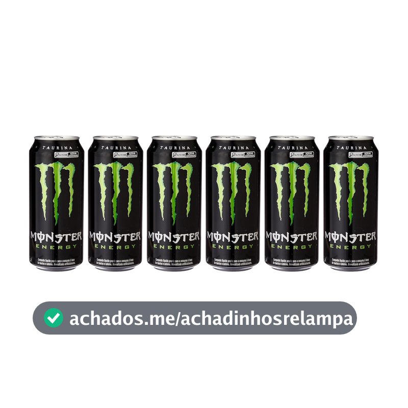 Pack de Monster Energy 473ml - Unidade 6 unidades