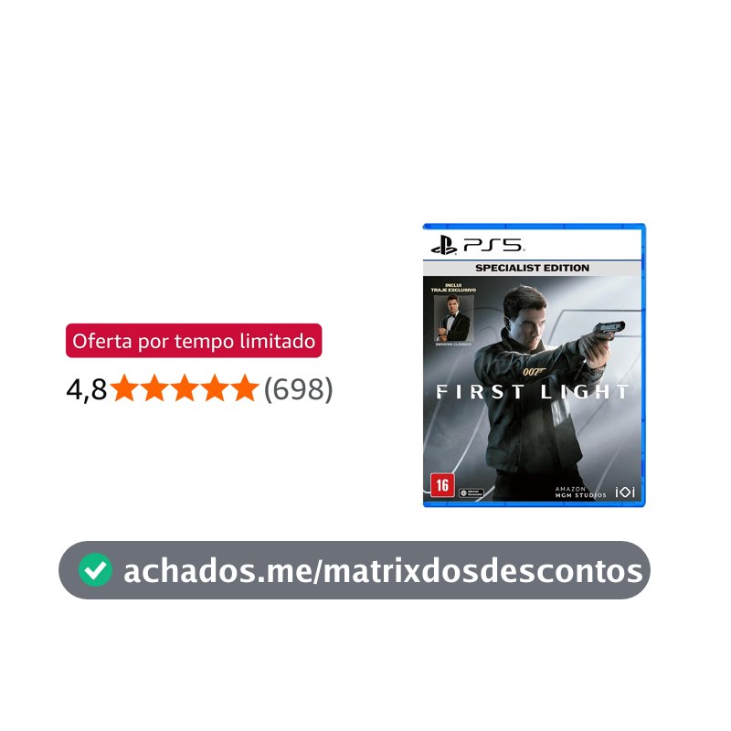 007 First Light - Specialist Edition (Exclusivo Amazon) - PlayStation 5
