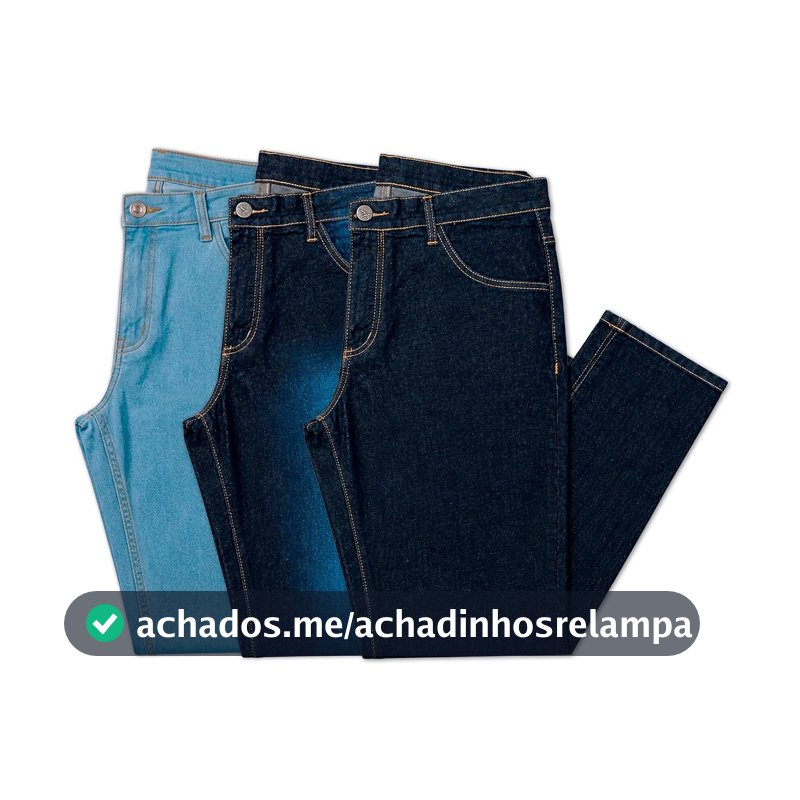 Kit 3 Calças Jeans Masculina Almix
