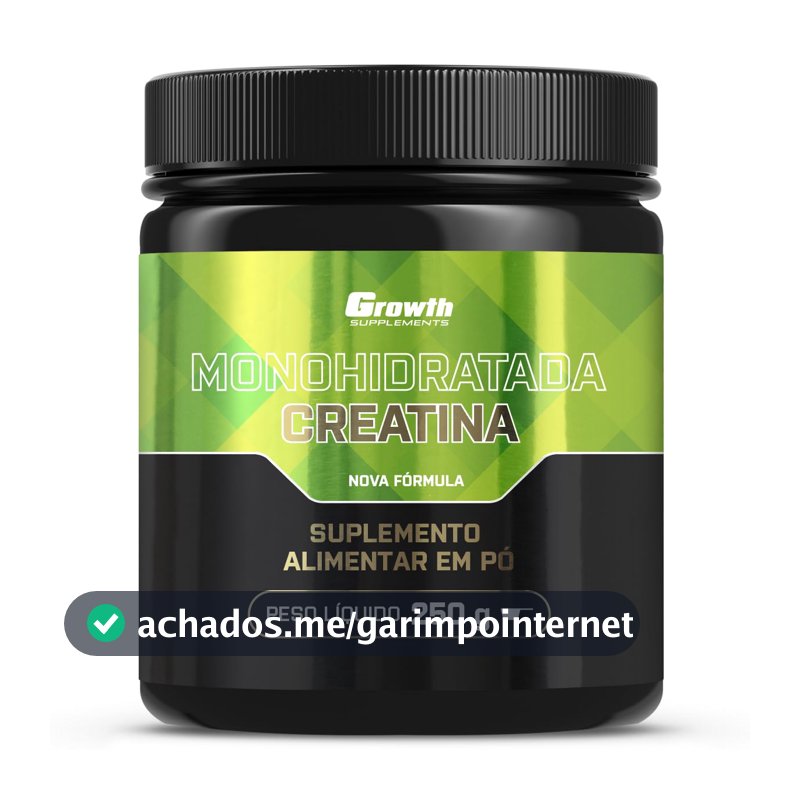 Growth Supplements - Creatina Monohidratada 250g - Growth Supplements - Sem sabor em pó