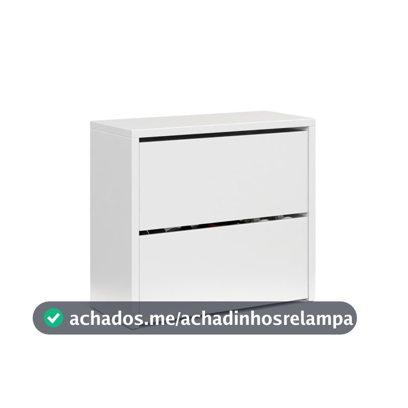 Sapateira Articulada Safira 2 Portas Basculante Mell (Branco)