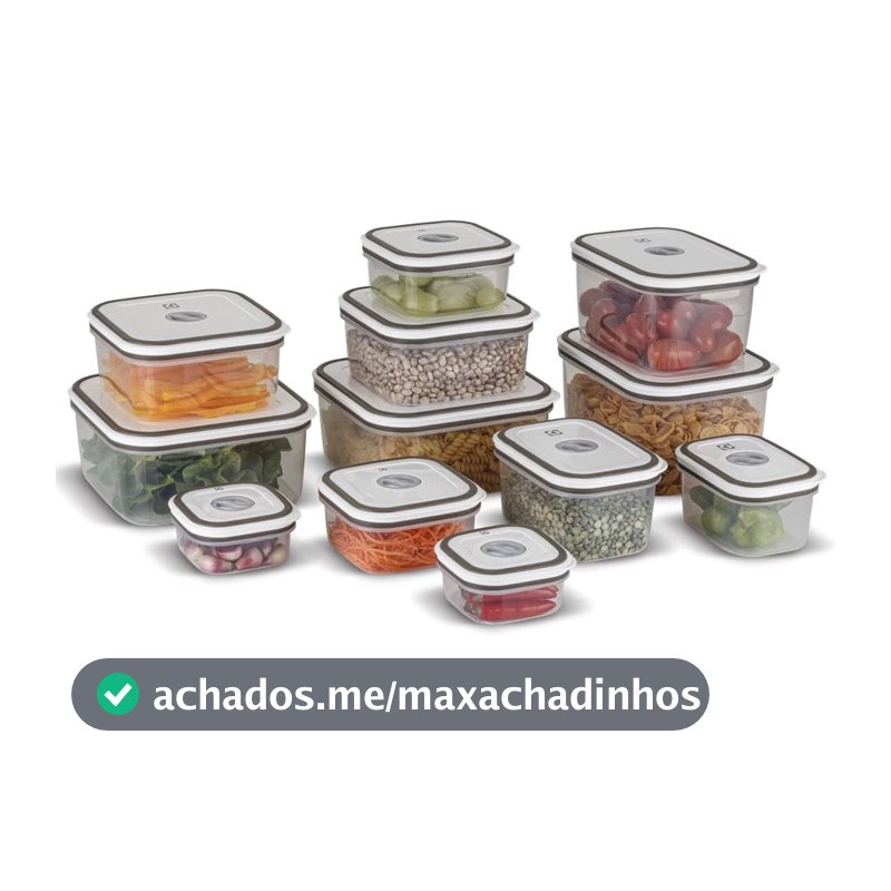 Electrolux, Pote Hermetico, 12 unidades, A23122901, cinza