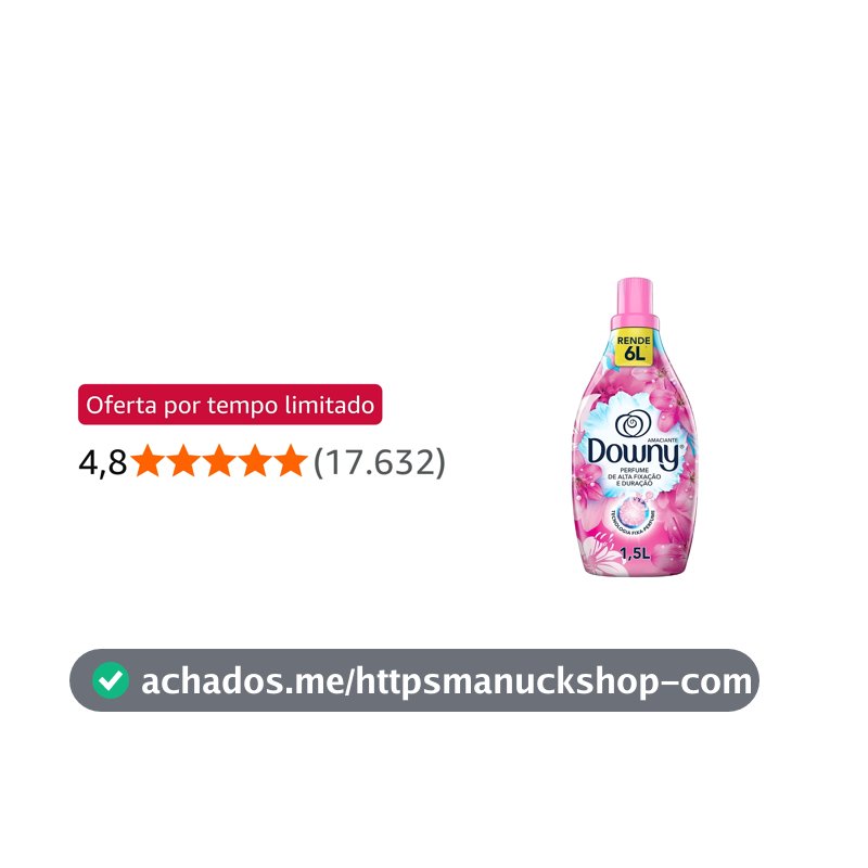 Downy Amaciante Concentrado Frescor Da Primavera 500mL Rende 2L