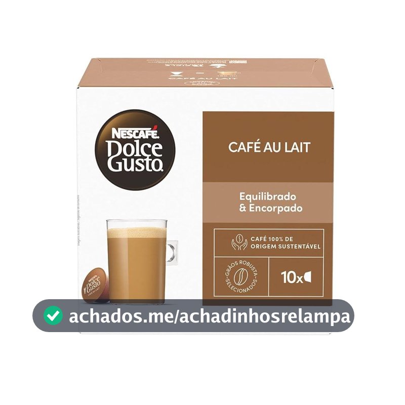 Dolce Gusto Nescafe Café Au Lait 10 Cápsulas- embalagem variável