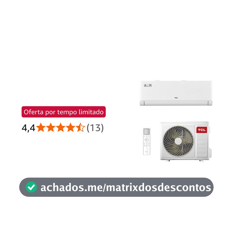 Ar Condicionado Split Hi Wall TCL T-Pro 2.0 Inverter 24.000 Btus Quente e Frio 220v R-32