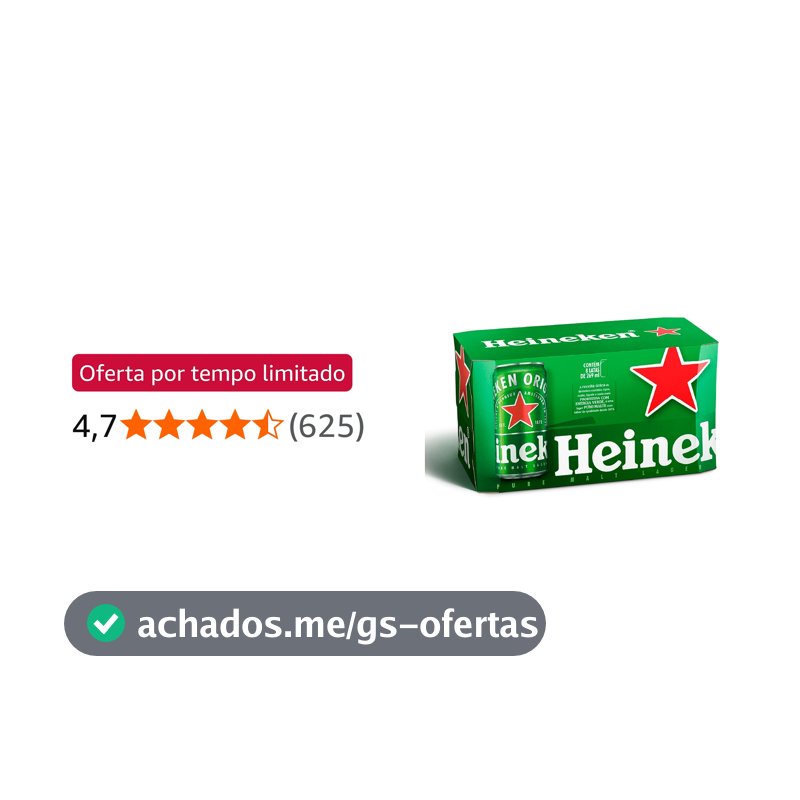 Heineken Cerveja Lata 269ml Pack 8 Unidades