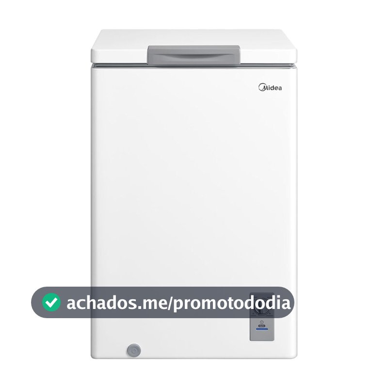Freezer Horizontal 100L Inverter Bivolt Branco Midea