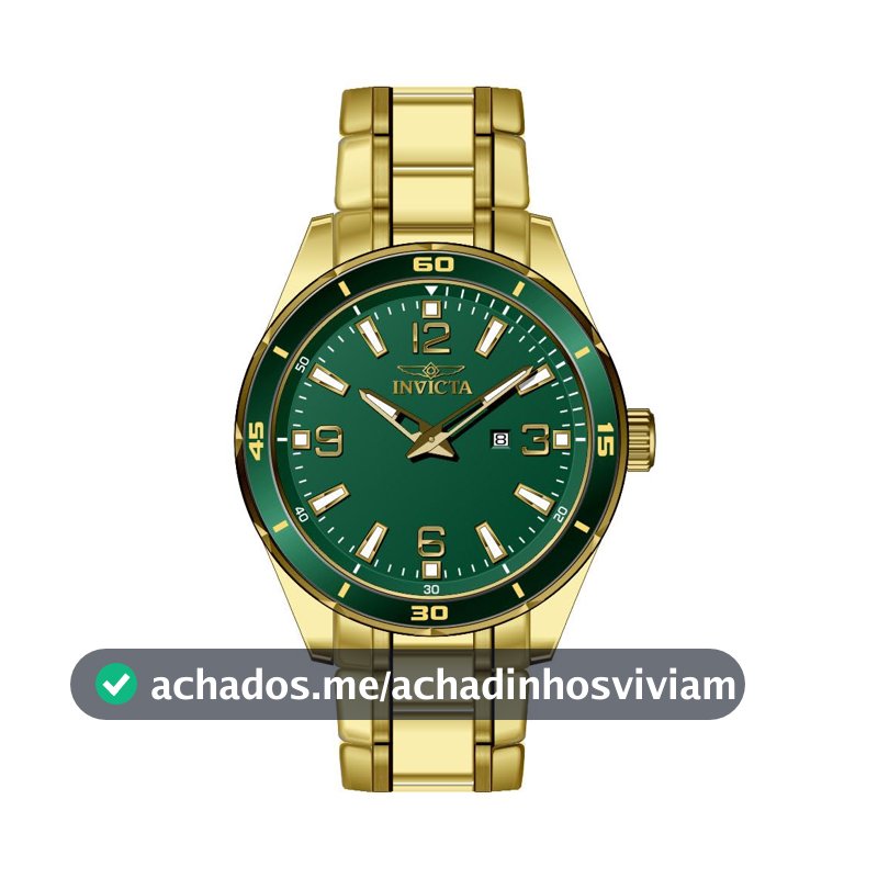 Invicta Relógio Masculino Pro Diver 44 mm Aço Inoxidável Quartzo, Dourado (Modelo: 46675), Dourado, Tendência