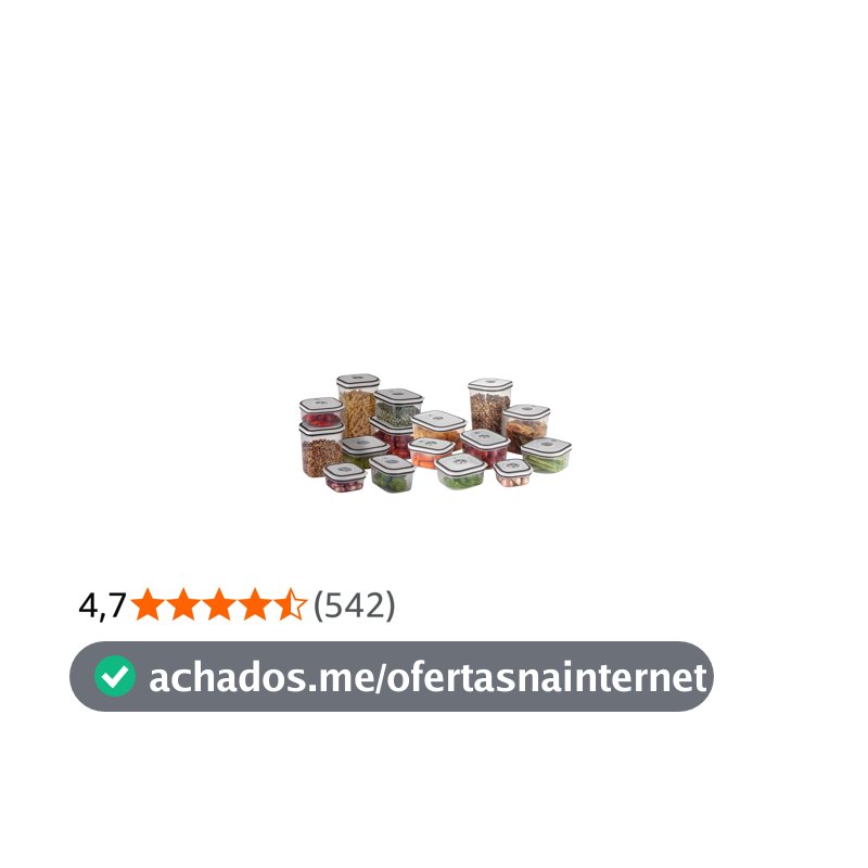 Electrolux Kit 16 Potes Herméticos Plástico Multiuso Vedação Silicone