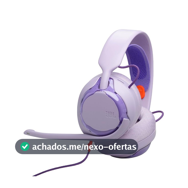 JBL, Fone de Ouvido Gamer, Headset, Quantum 250, Cancelamento de Ruído - Roxo