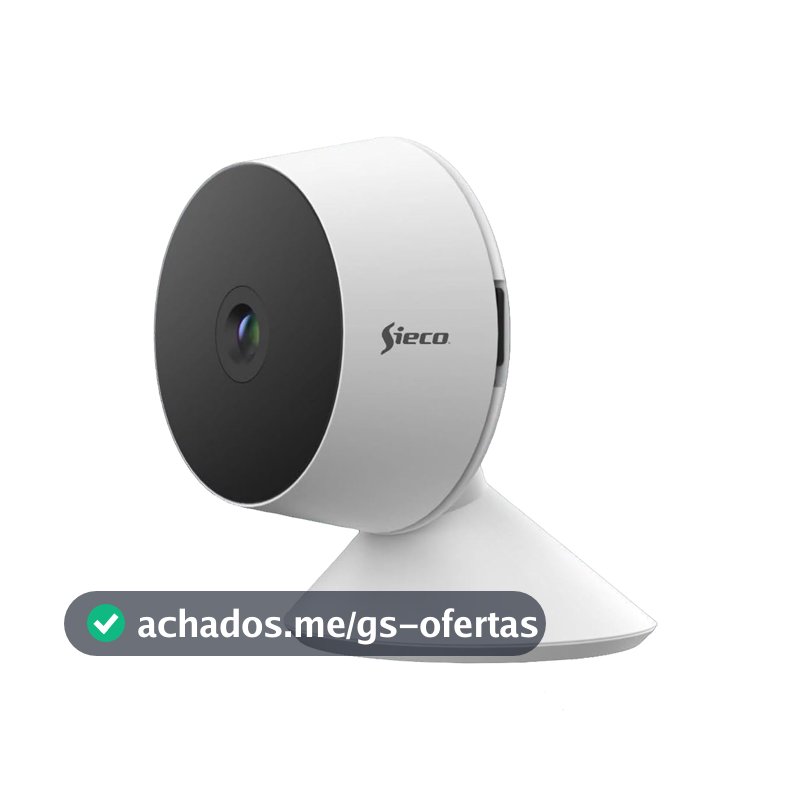 Sieco Câmera de Segurança Wi-Fi S30, 1080p Full HD, Áudio Bidirecional, Detecção de Movimento, Armazenamento até 512GB, Monitoramento Remoto - Garantia de 3 anos