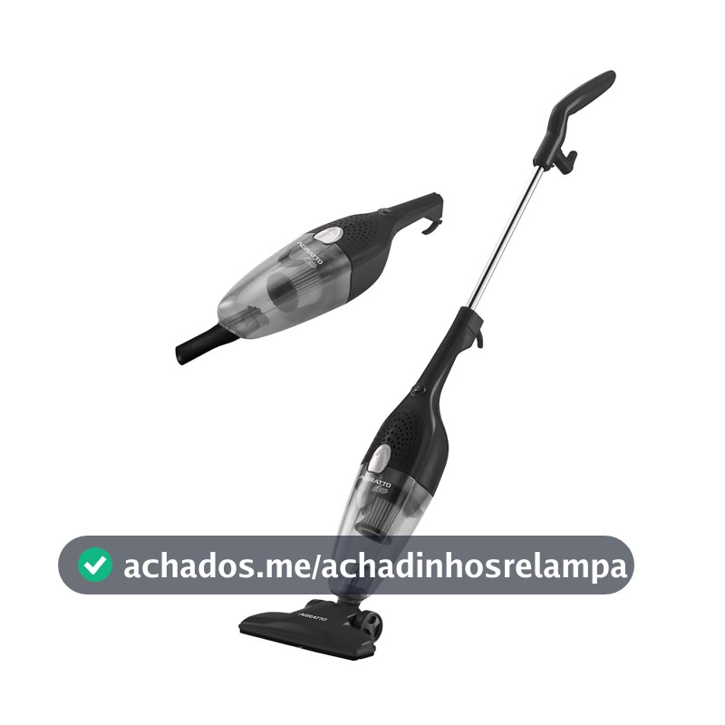 Aspirador de Pó Vertical Duo AS Agratto Preto 1000W