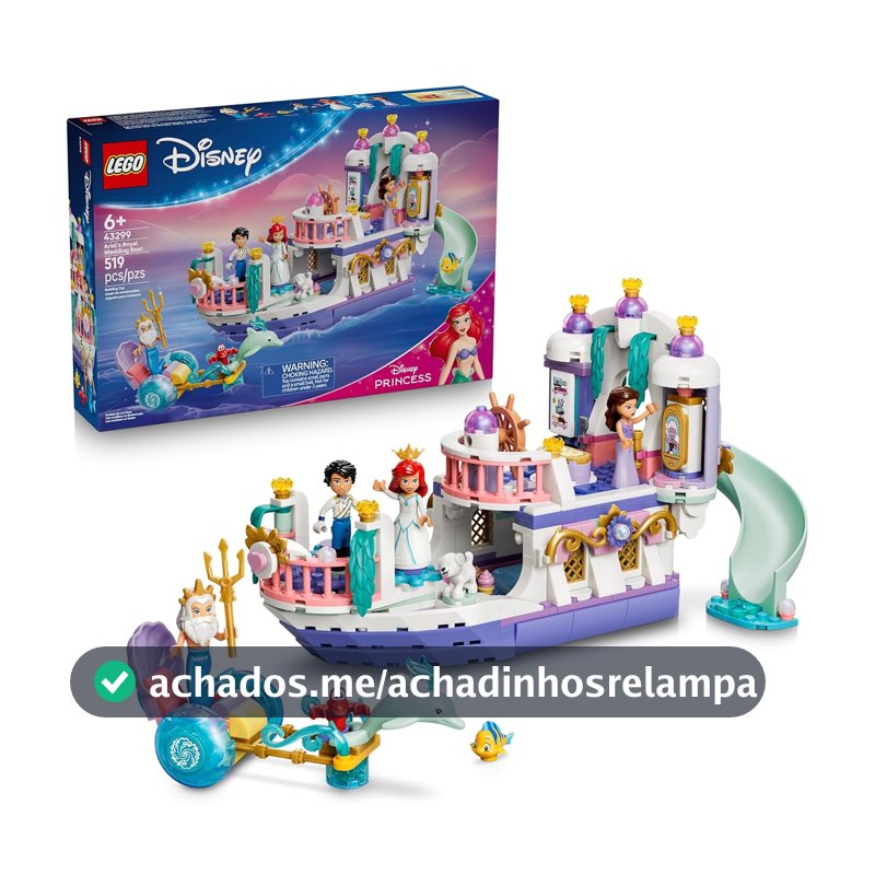 LEGO Disney Princess Barco Real de Casamento da Ariel 43299