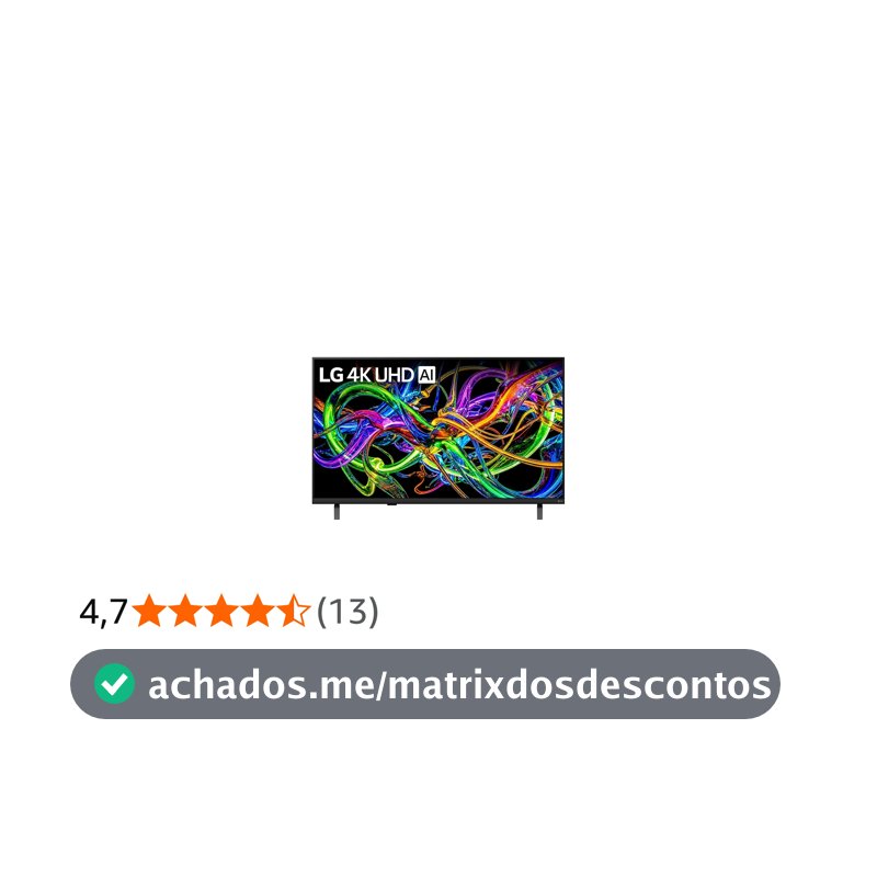 Smart TV LG 43" 4K UHD NANO AI 43UN85CBPSA.AWZ