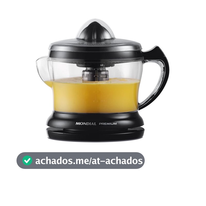 MONDIAL Espremedor Premium, Preto, 30W, 110V - E-02