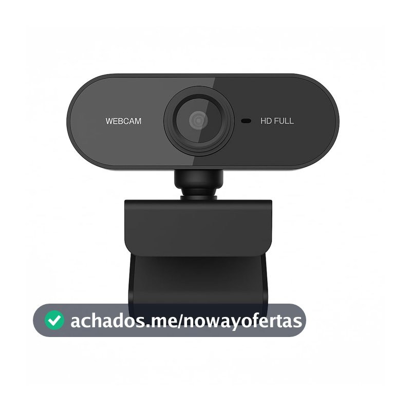 Top 1 Webcam Premium Full HD 1080p com Microfone, USB Plug & Play, Foco Automático Para PC, Notebook, Zoom, Teams, Meet Skype YouTube Discord e Mais – Ideal para Home Office Reuniões e Videochamadas