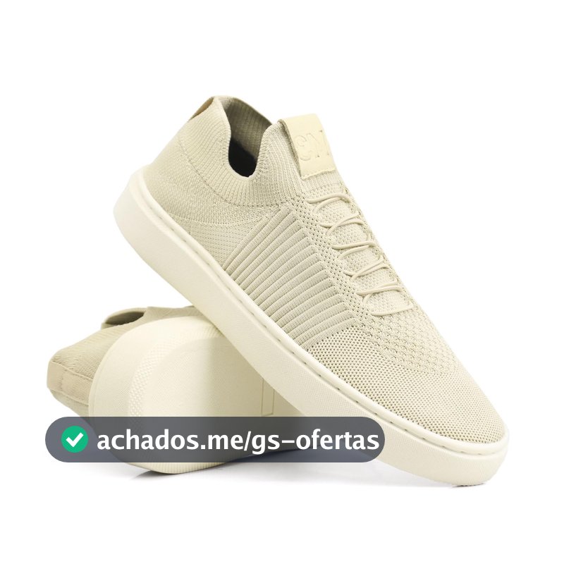 Tênis Knit Masculino Slip Casual Moderno Elegante e Confortável