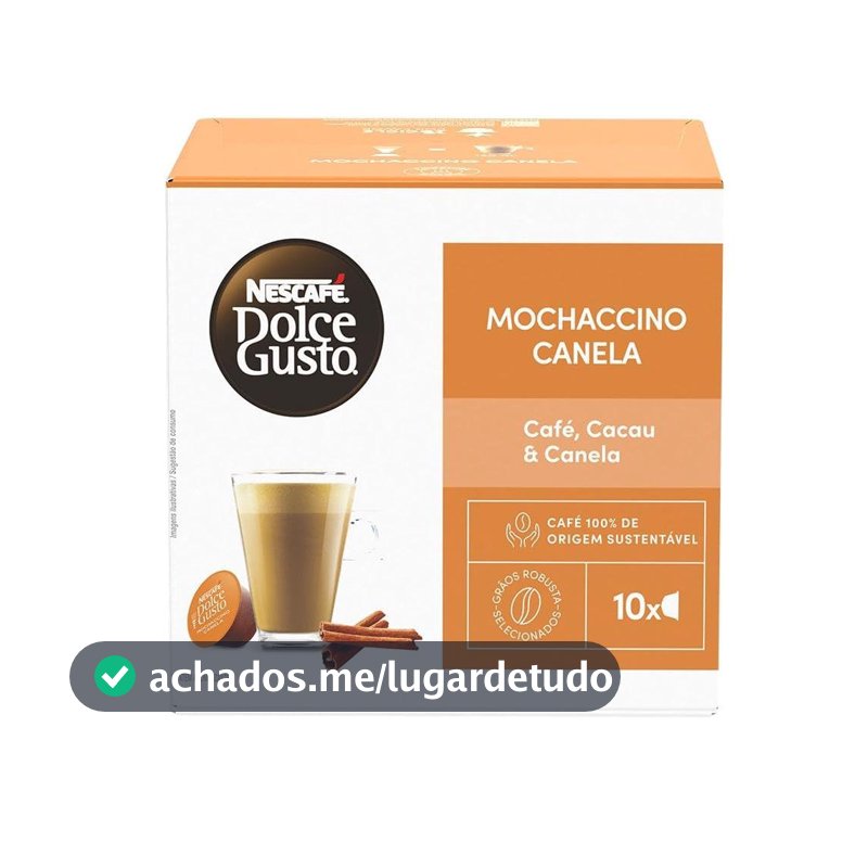 Café em Cápsula NESCAFÉ DOLCE GUSTO Mochaccino Canela 10 Cápsulas