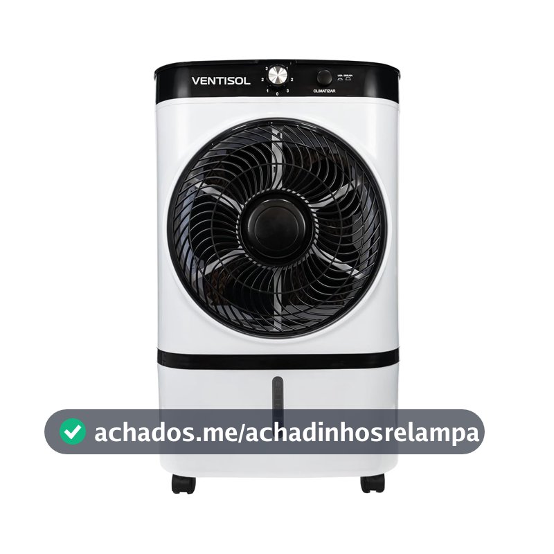 Climatizador Ventisol CLI09-01 9 Litros Branco/Preto