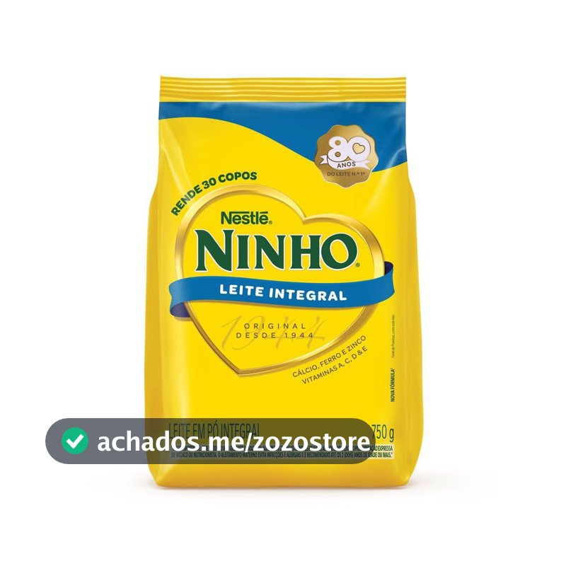 Ninho, Leite Po Integral, Pacote 750g