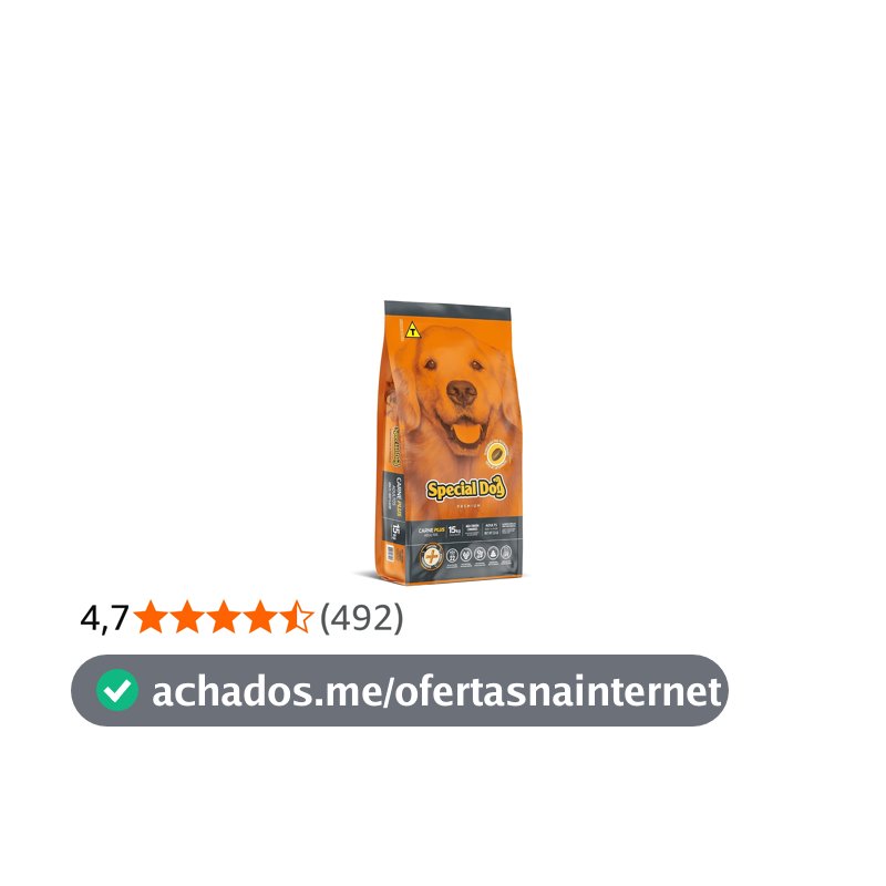 Ração Special Dog Premium Carne Plus Adultos 15Kg