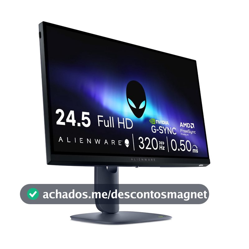 Monitor Gamer Alienware 25", Full Hd (1920 x 1080), 320 Hz, Aw2525hm
